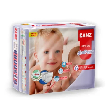 Kanz XLarge Bebek Bezi 40'lı 15-25kg Mega