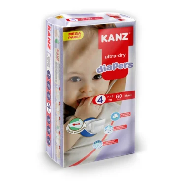 Kanz Maxi Bebek Bezi 60'lı 7-18kg Mega