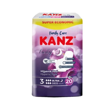 Kanz Hijyenik Ped Ultra Gece 20'li